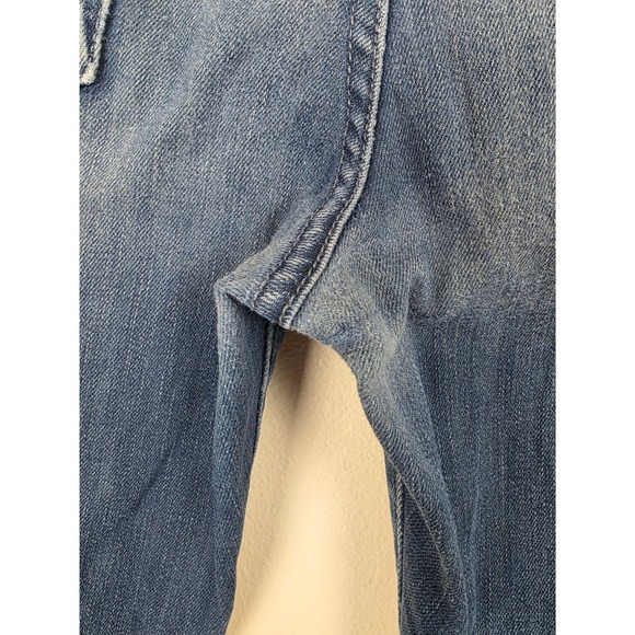 7 For All Mankind Slimmy Jeans Mens Size 33x30 Blue Dark Wash Denim Workwear - Picture 12 of 16